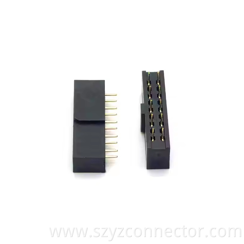 2.54mm Pitch Female Header Dual Row Straight H8.5 Y TYPE With convex points (3)